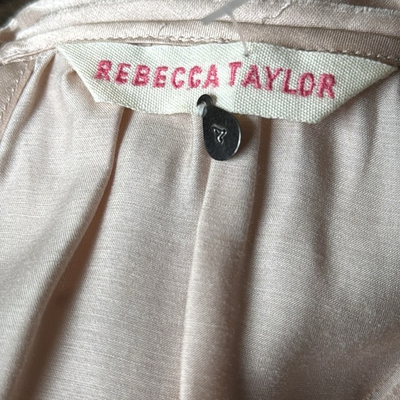 Taylor Silk Satin Beaded Tie Front Blouse Long Sleeve - Picture 8 of 16